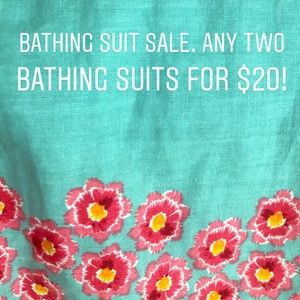 Bathing suit sale! Any two sets for 20 dollars!!!